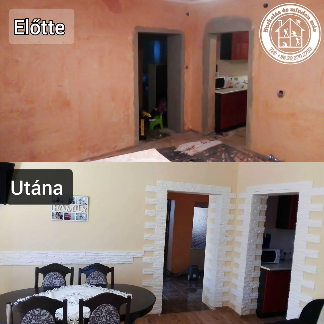 Előtte-utána: nappali felújítás